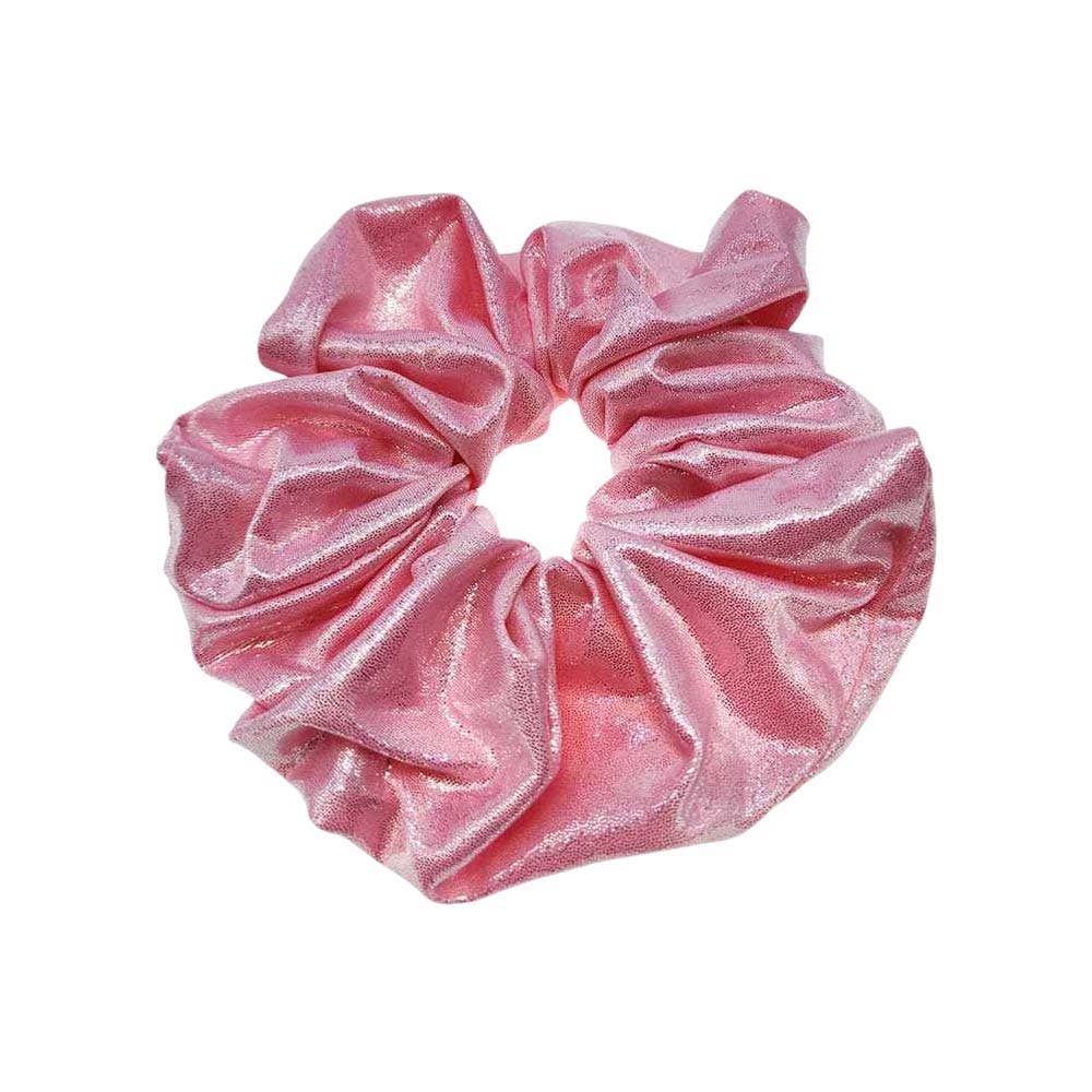 Oversized Shiny Metallic Hair Scrunchies