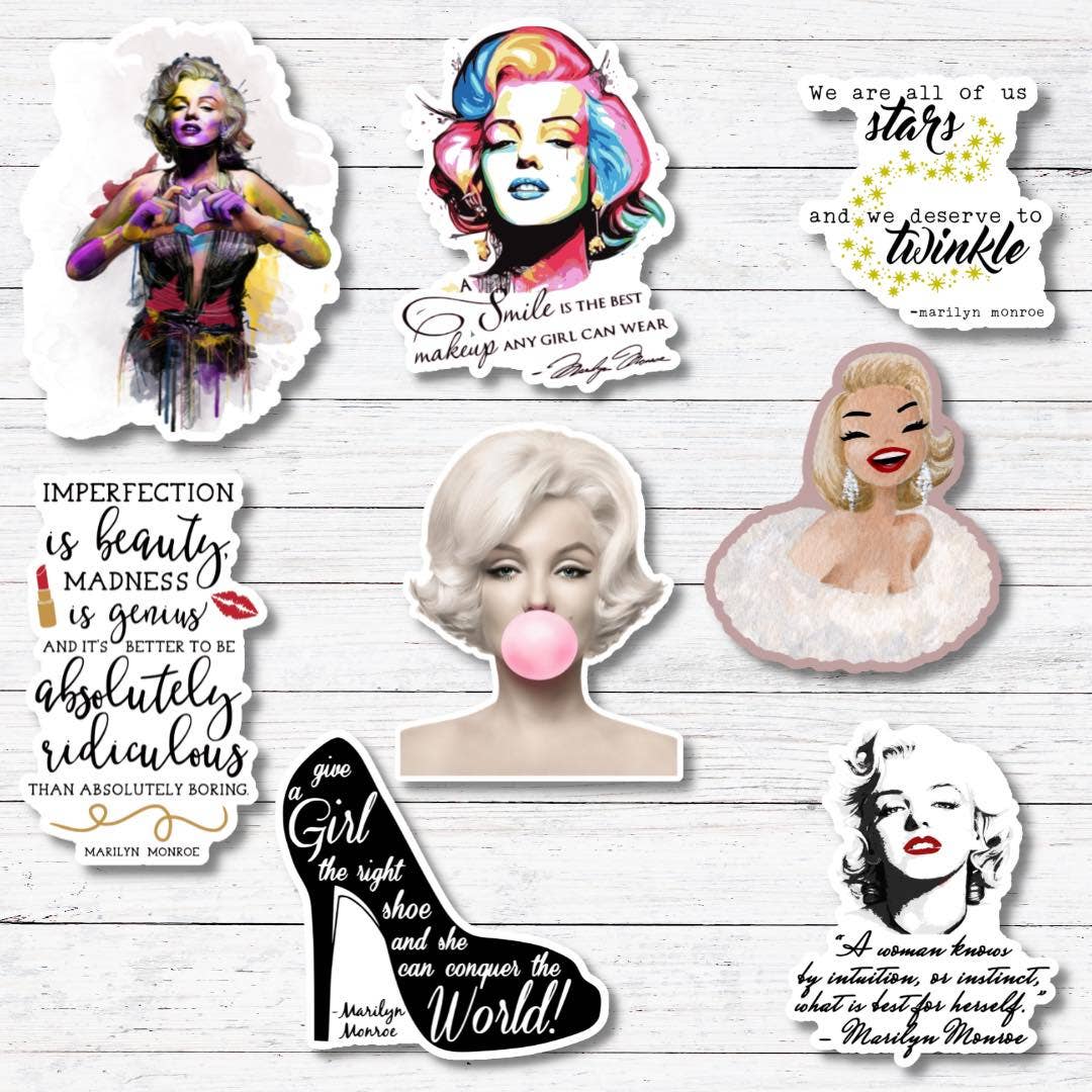 Marilyn Gum-Marilyn Sticker/ Glossy Vinyl