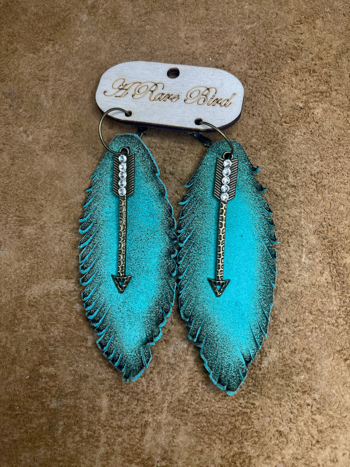 "Follow Your Arrow" Light Turquoise Earrings