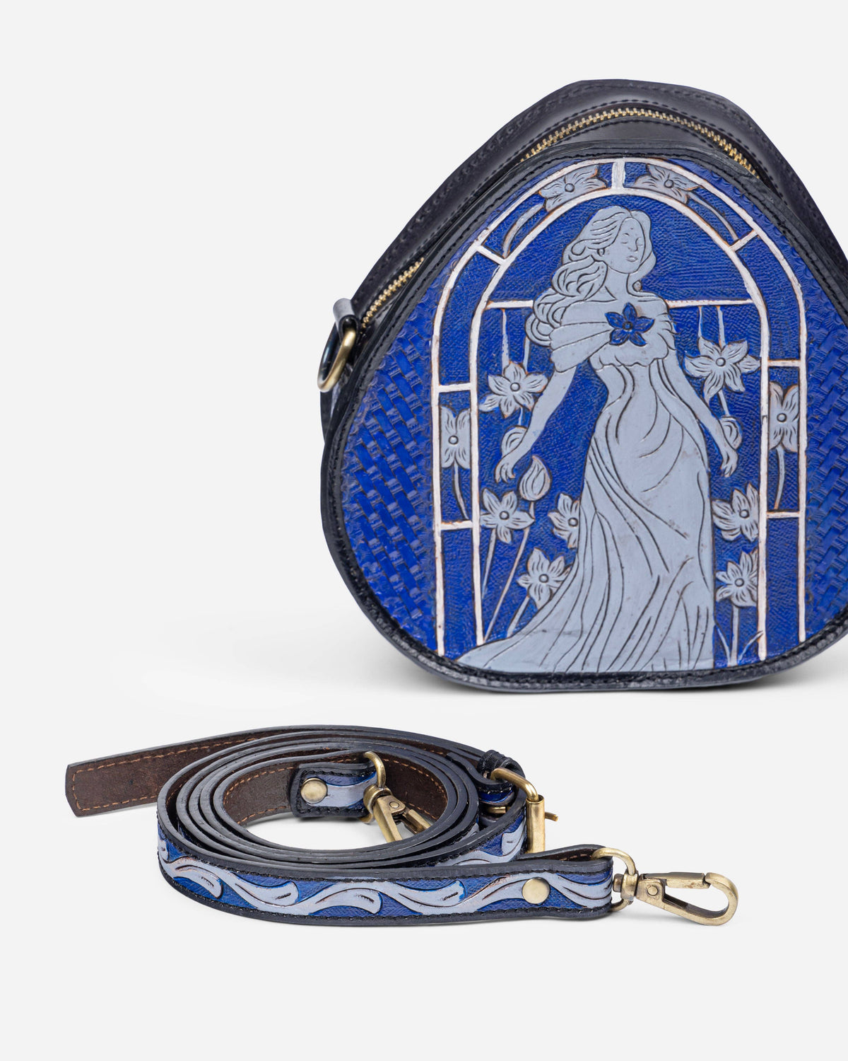 Royal Blue Leather Bag