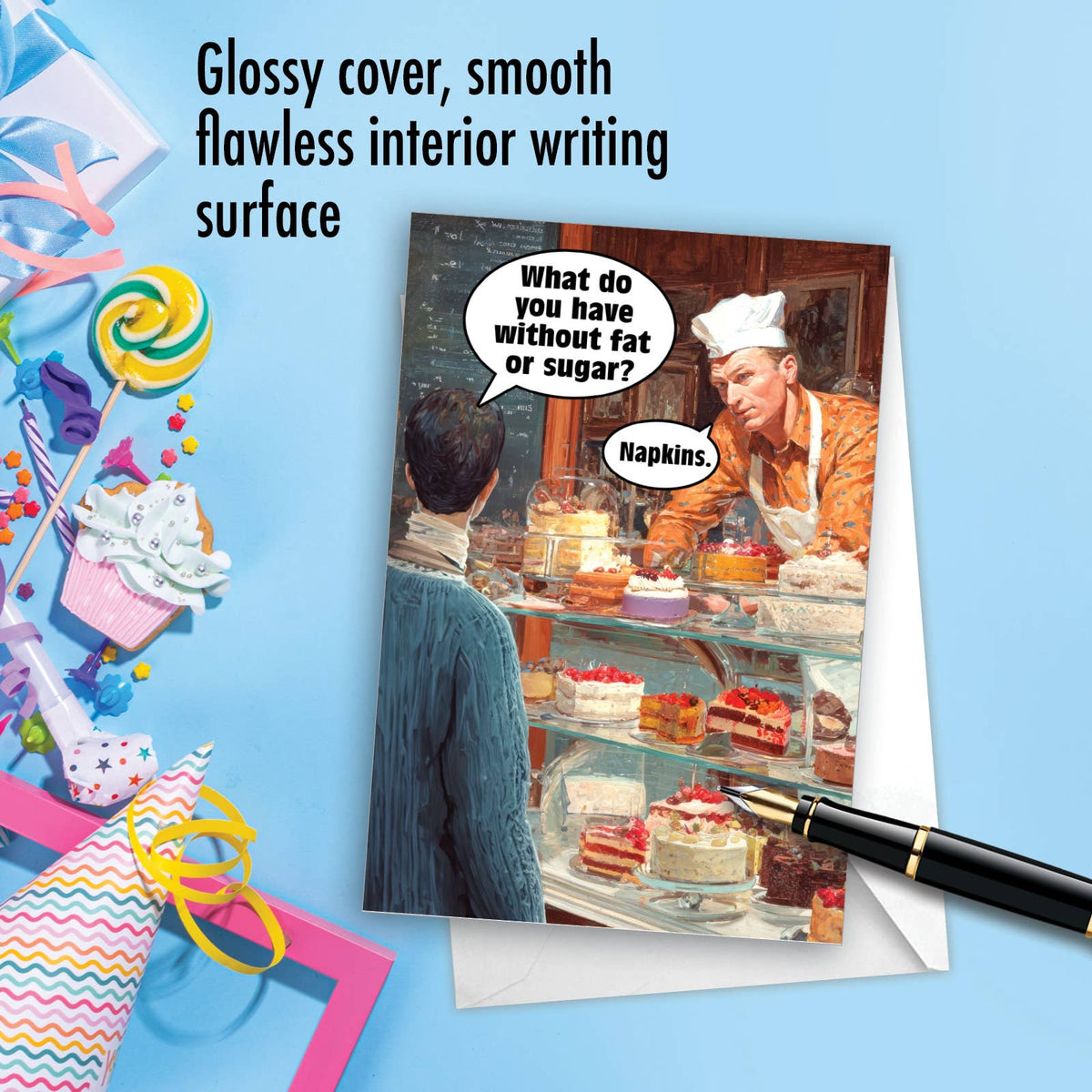 Napkins Funny Birthday Greeting Card