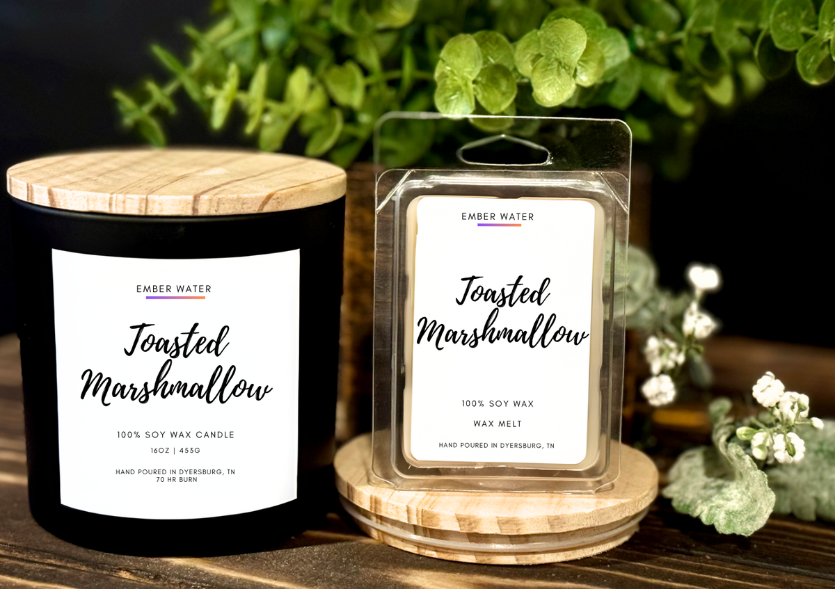Toasted Marshmallow 16 oz 100% Soy Candle
