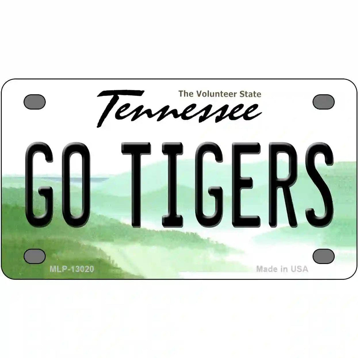 Tennessee Go Tigers Novelty Metal License Plate