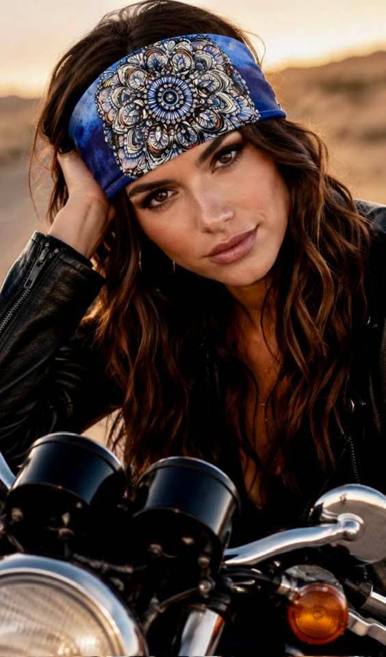 RAVEbandz The PRO - BLINGBANDZ- Wide Stretch Headband (Wanderlust)