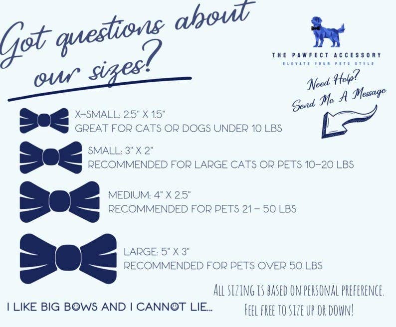 Cats Dog Bow Tie, College Football Gift, Handmade in USA