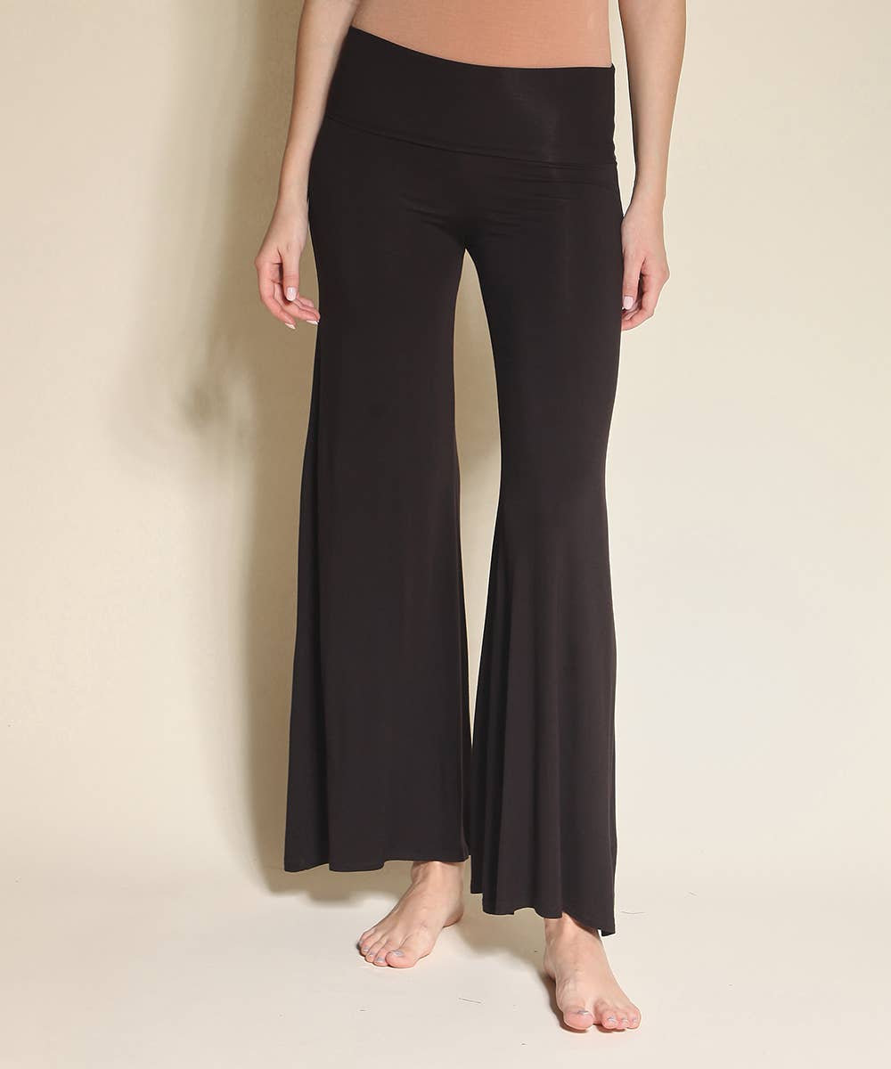 BAMBOO CLASSIC PALAZZO: Black   POPLAR