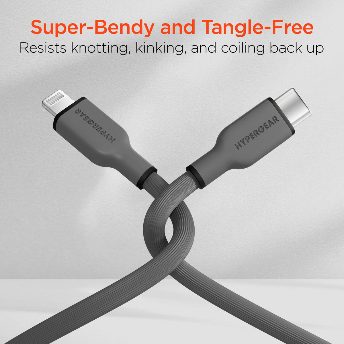 FlexiPro USB-C to Lightning Soft-Touch FastCharge Cable 10ft