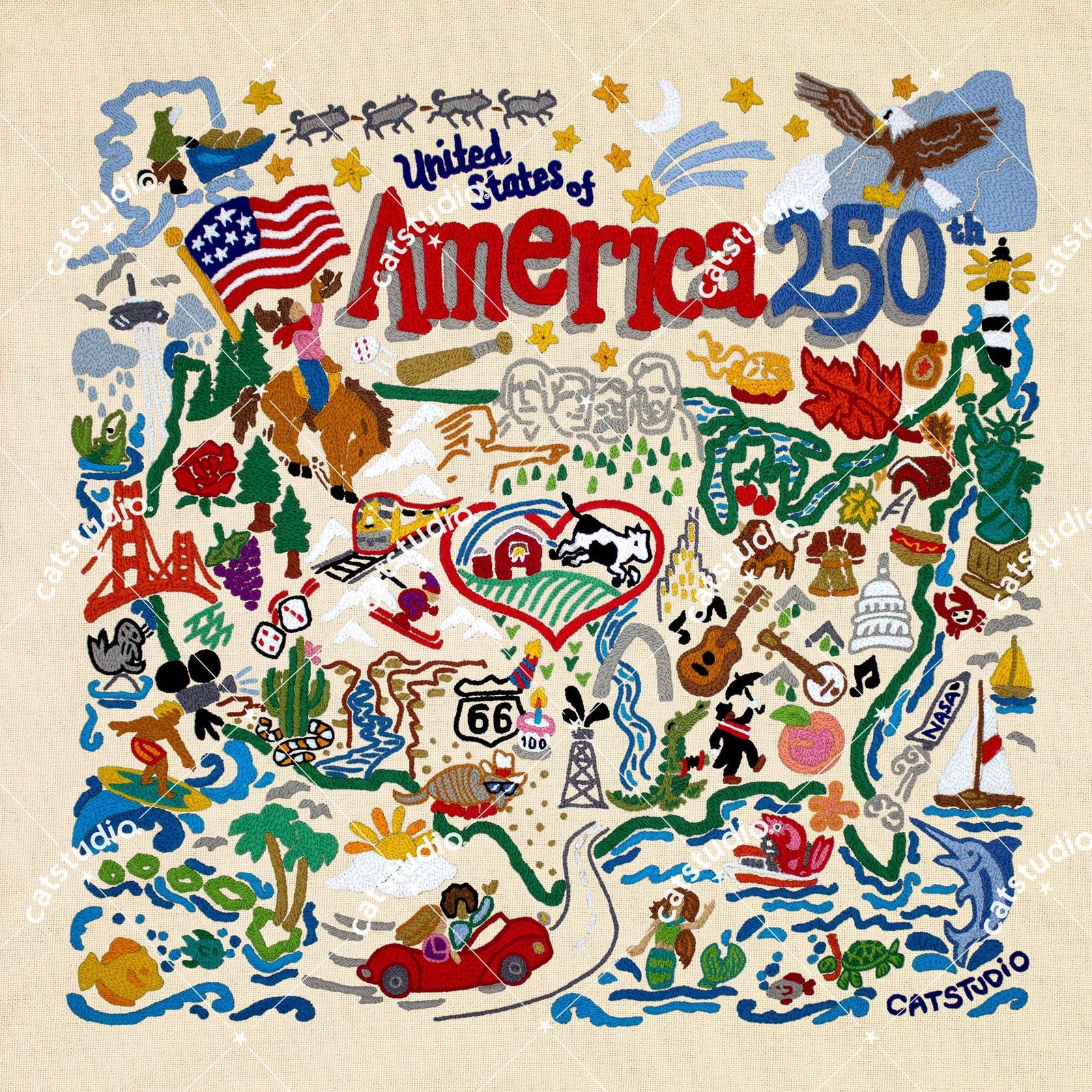 America 250 Fine Art Print