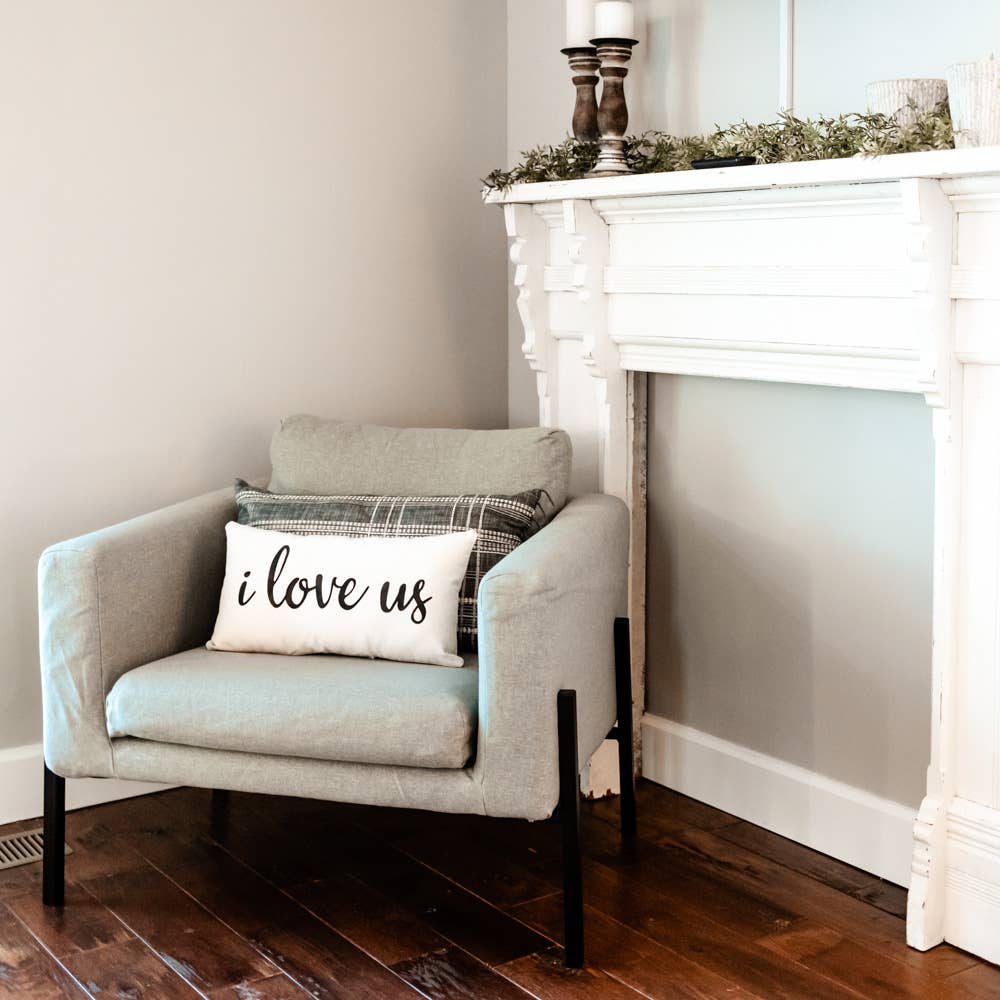 I Love Us Decorative Accent Lumbar Pillow