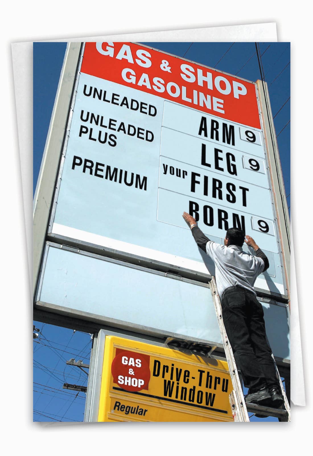Arm Leg Firstborn Funny Birthday Greeting Card