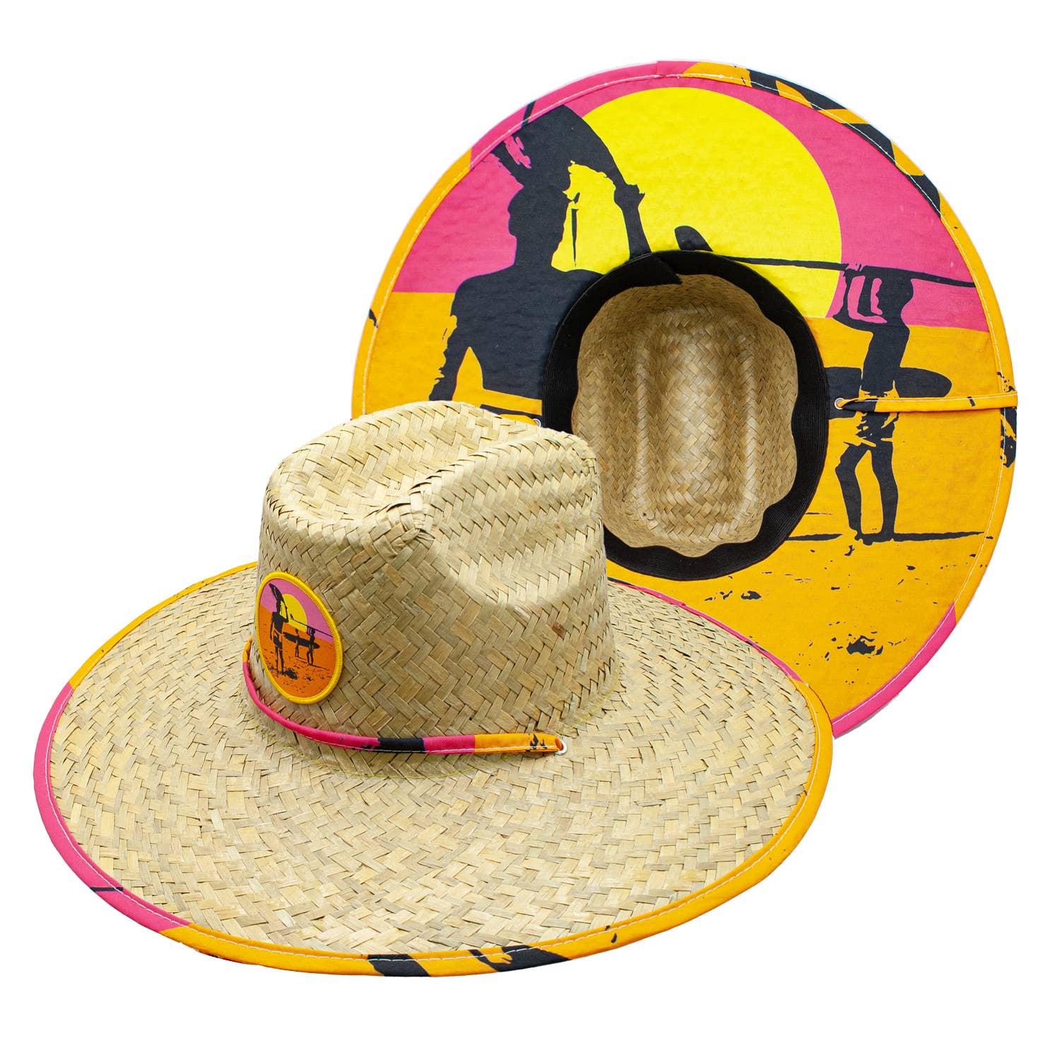 Tahiti Endless Summer Straw Wide Brim Lifeguard Hat