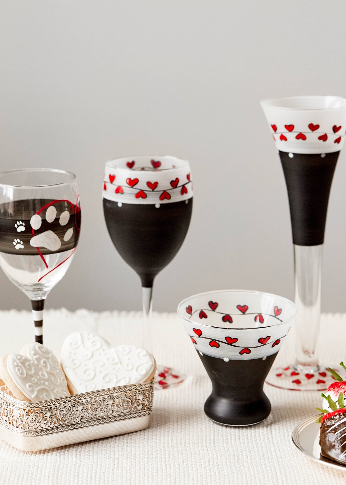 Parisian L'Amour Hollow Flute Glasses