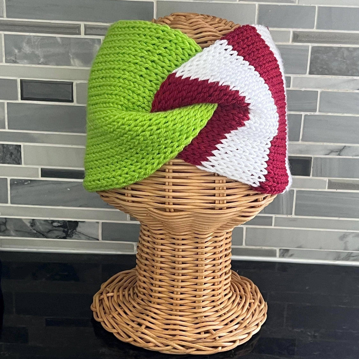 Grinchmas &amp; Christmas Knit Accessories Handmade in USA