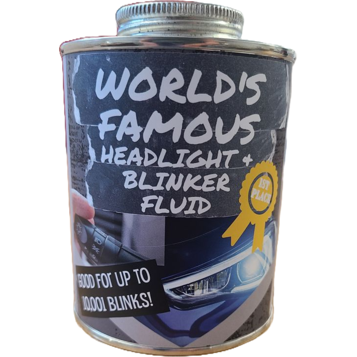 Canned Headlight &amp; Blinker Fluid Funny Gag Gift Dirty Santa