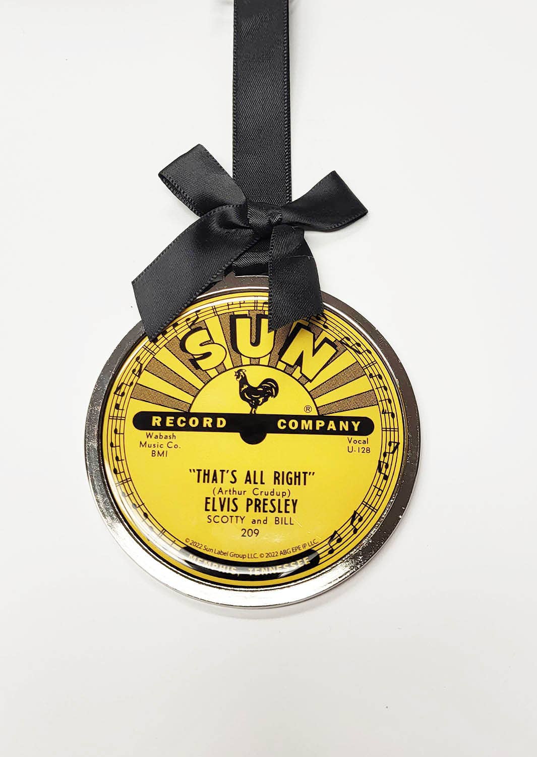 Sun Record Ornament - Elvis Presley