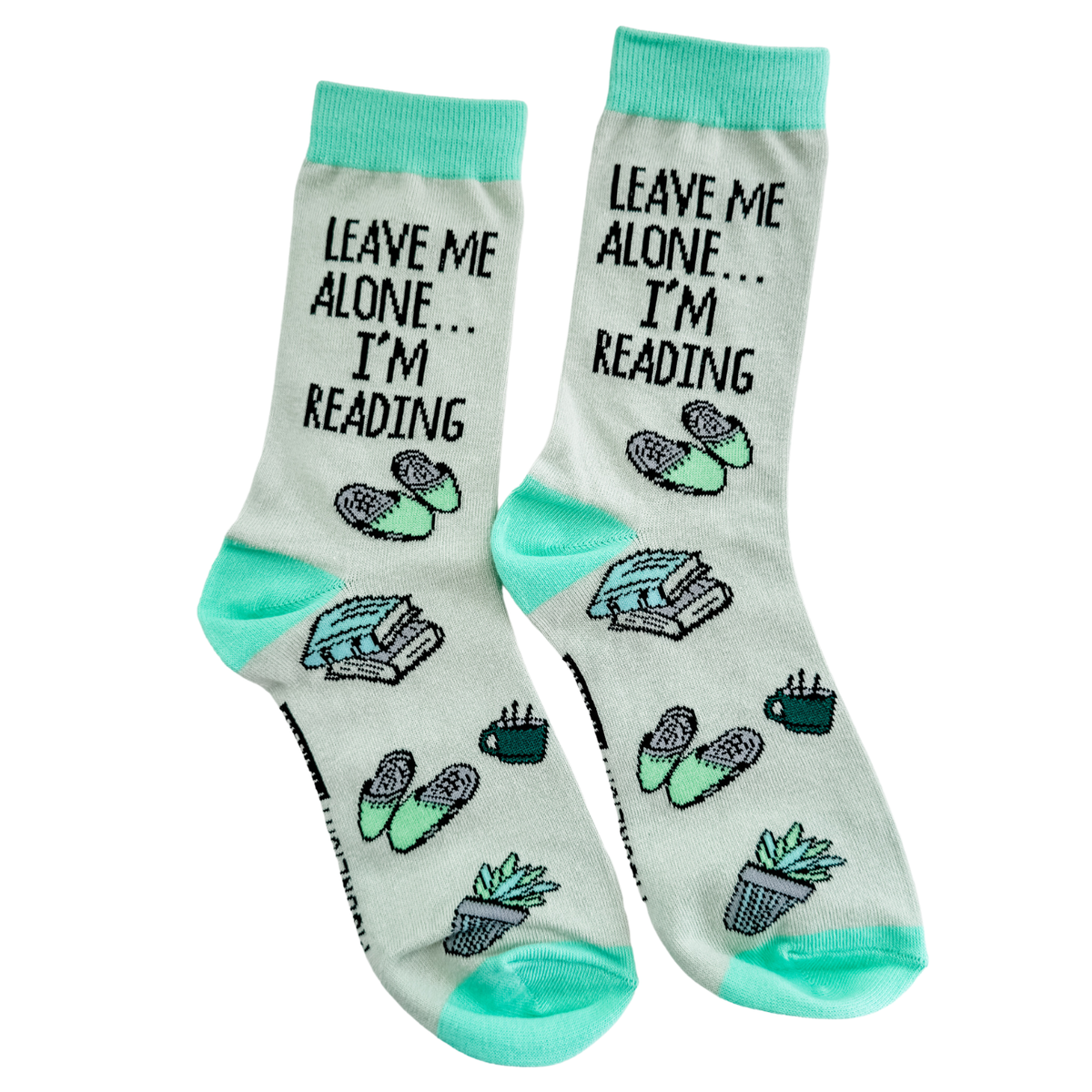 Leave Me Alone I'm Reading - Funny Unisex Socks