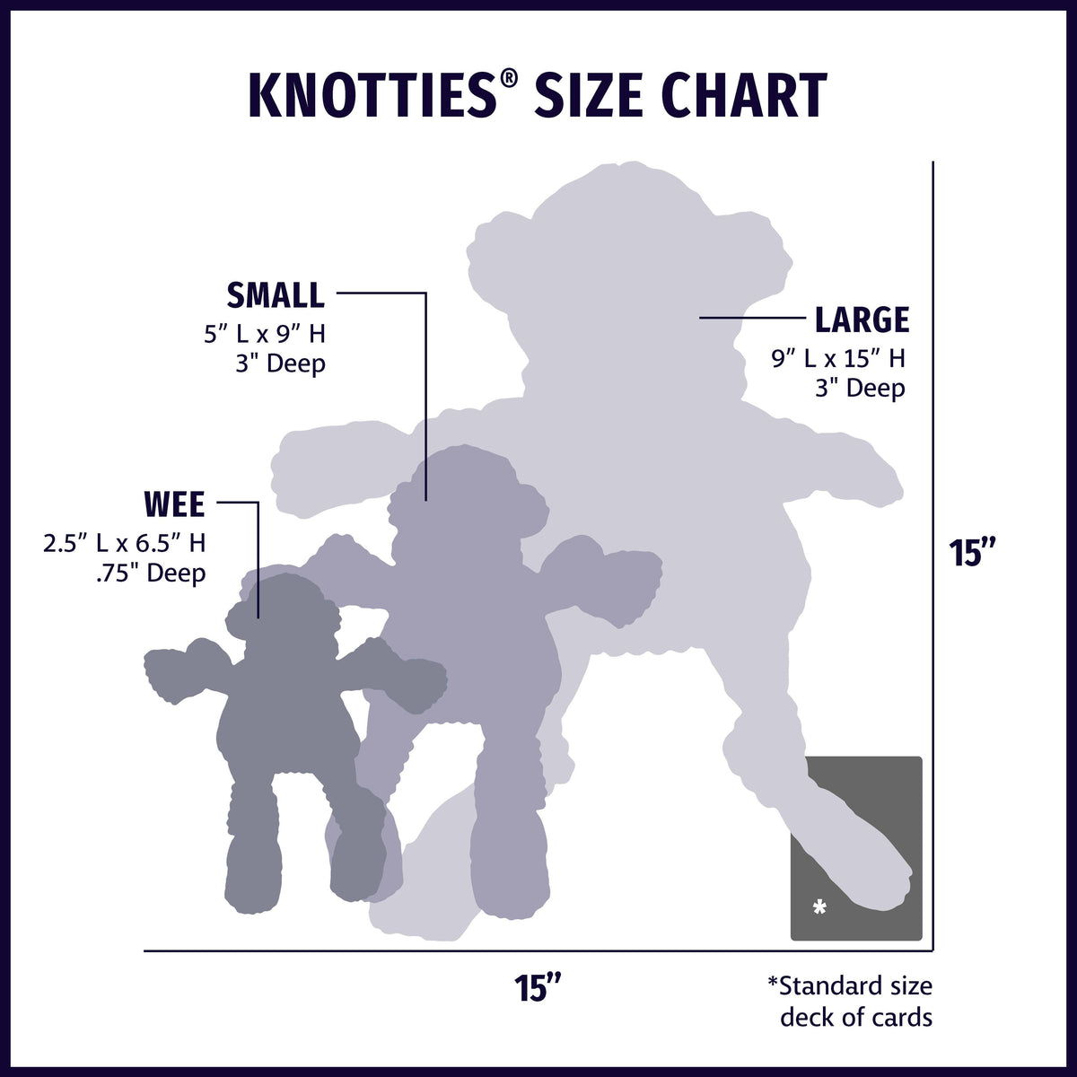 Rainbow Pride Unicorn Knottie® Plush Dog Toy: Small