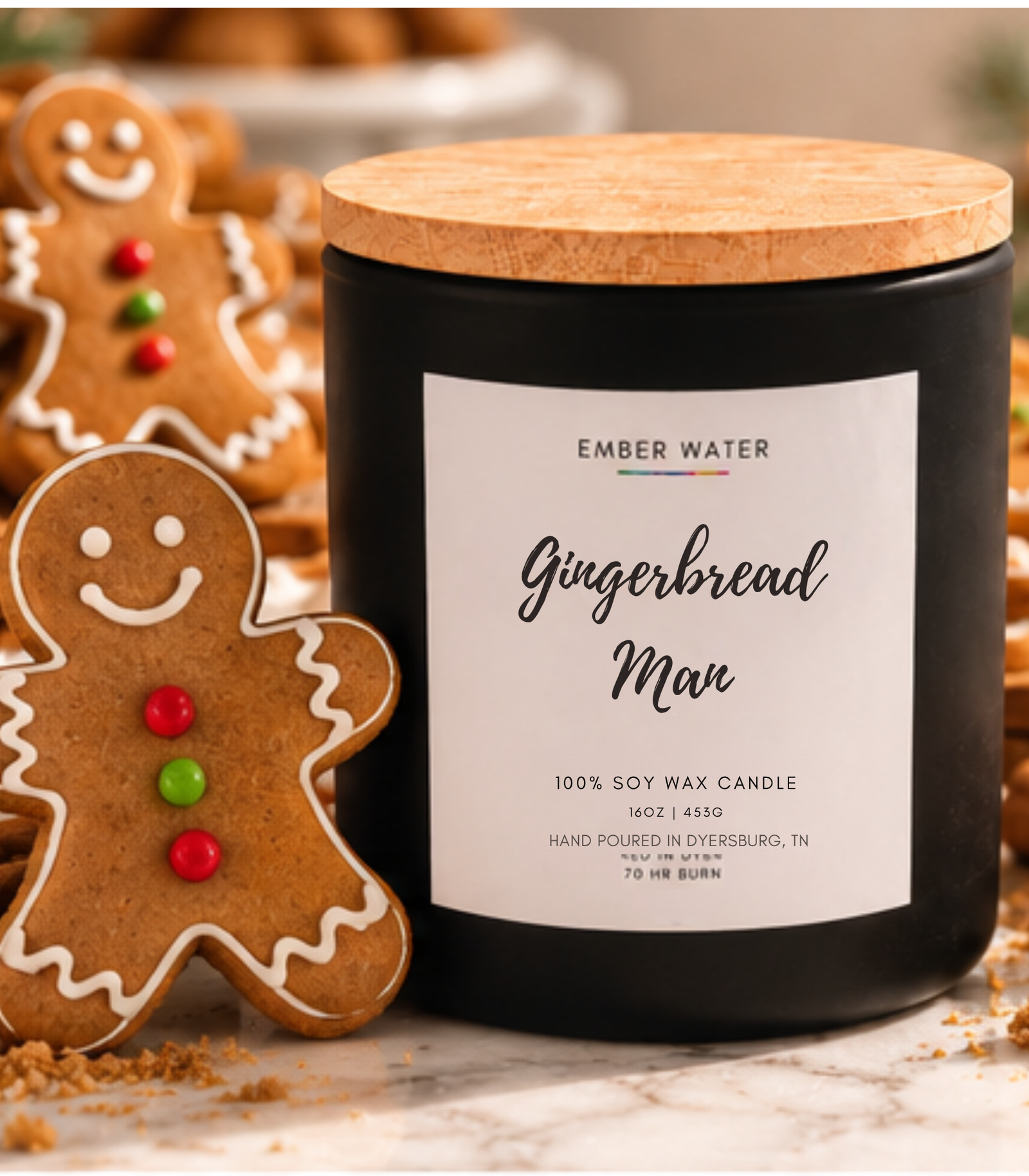 Gingerbread Man 16 oz 100% Soy Candle
