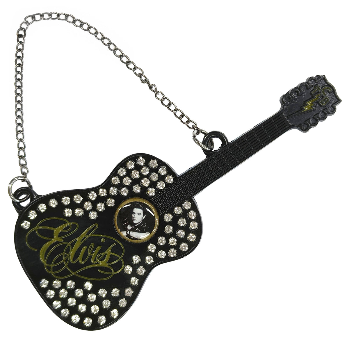 Elvis Ornament - Guitar with Rhinestones