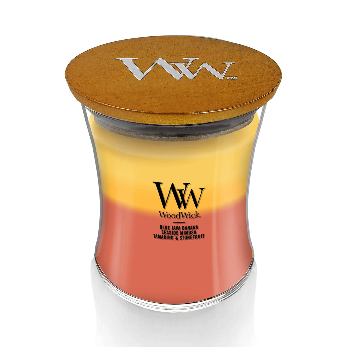 Tropical Sunrise Trilogy Medium Hourglass Candle, 9.7 oz