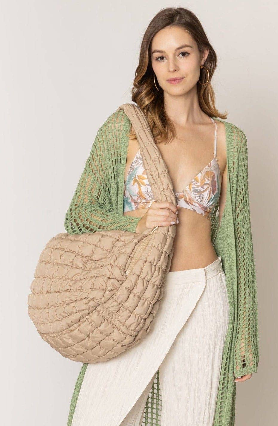 Cora Large Quilted Puffer Women's Tote Bag
