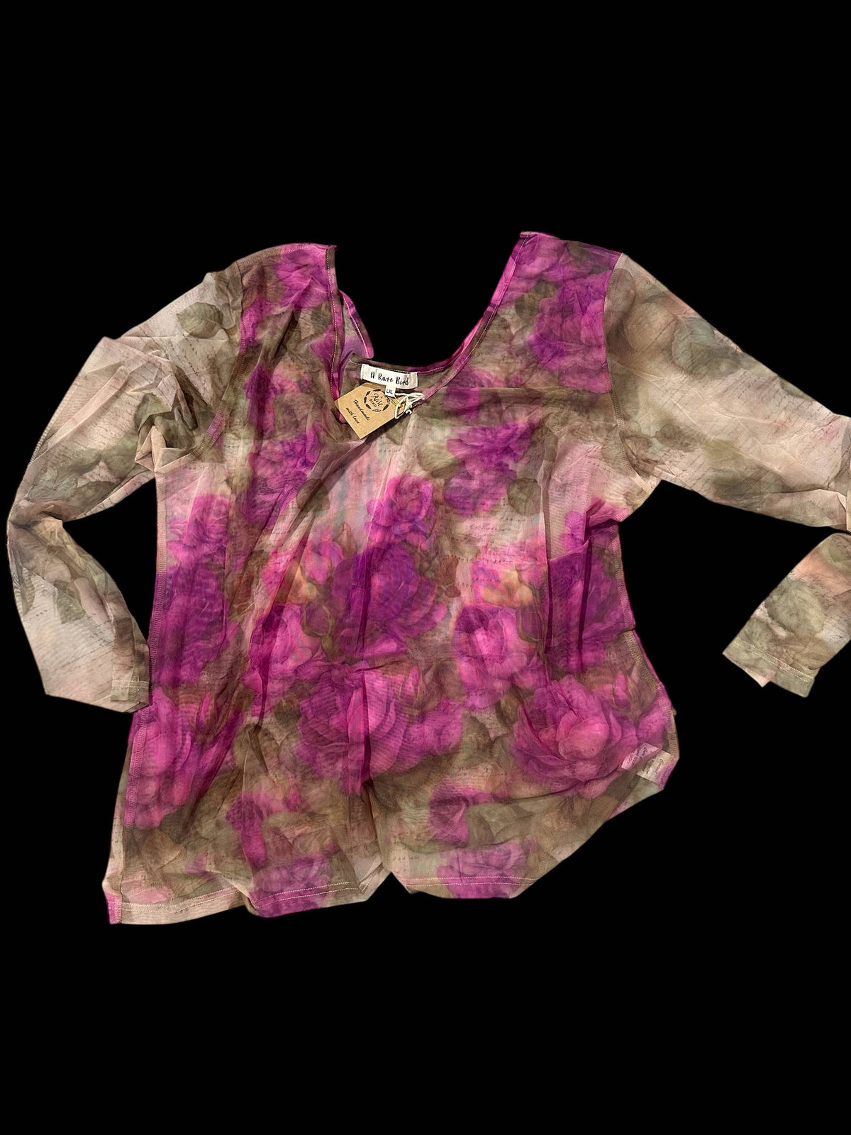 Roses Roses More Roses Mesh Top