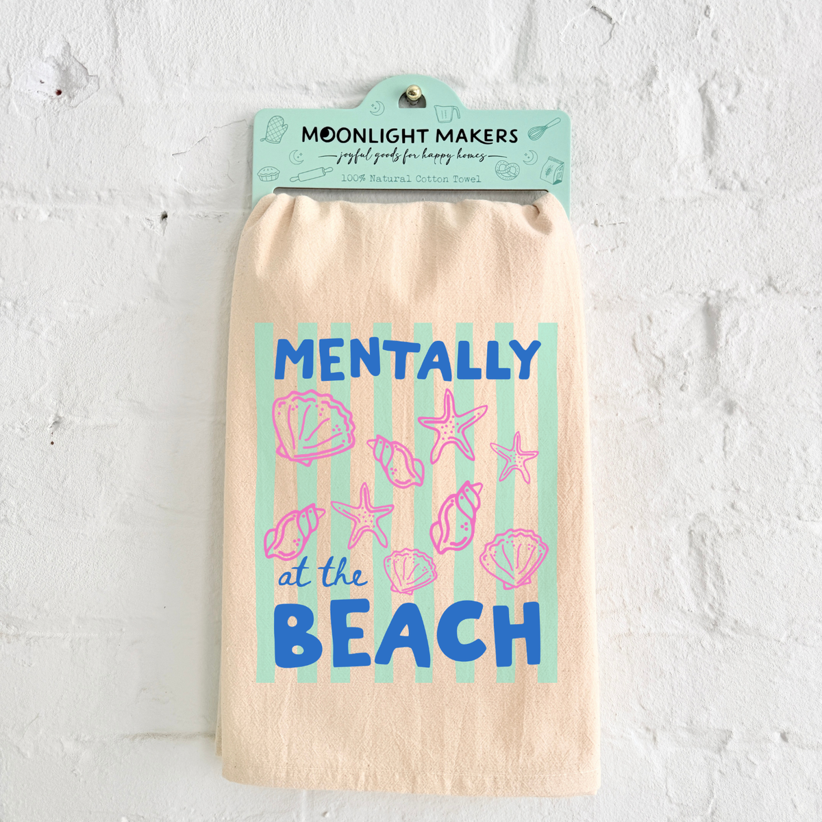 Colorful Kitchen Towels - Mentally at the Beach