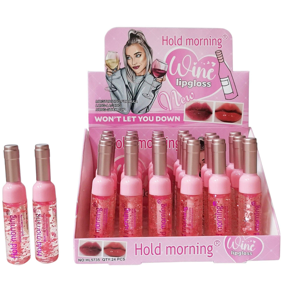 Hold Morning Wine Bottle Lip Gloss