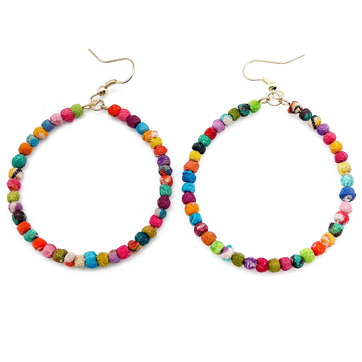 Small Aasha Earrings - Large Hoop