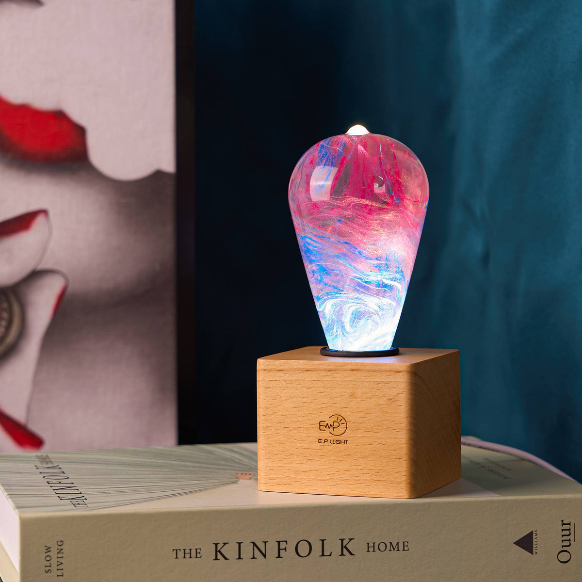 EP LIGHT Handmade Elsa Led Light Bulb Novelty Gifts: Bulb+Vintage Base