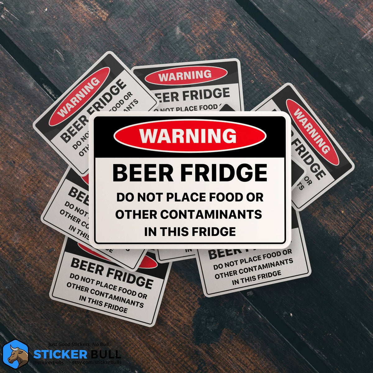 Beer Fridge Stickers, Beer Stickers, Funny Warning Sticker, Meme Sticker, Waterproof Vinyl Sticker For Waterbottle, Laptop and Refrigerator