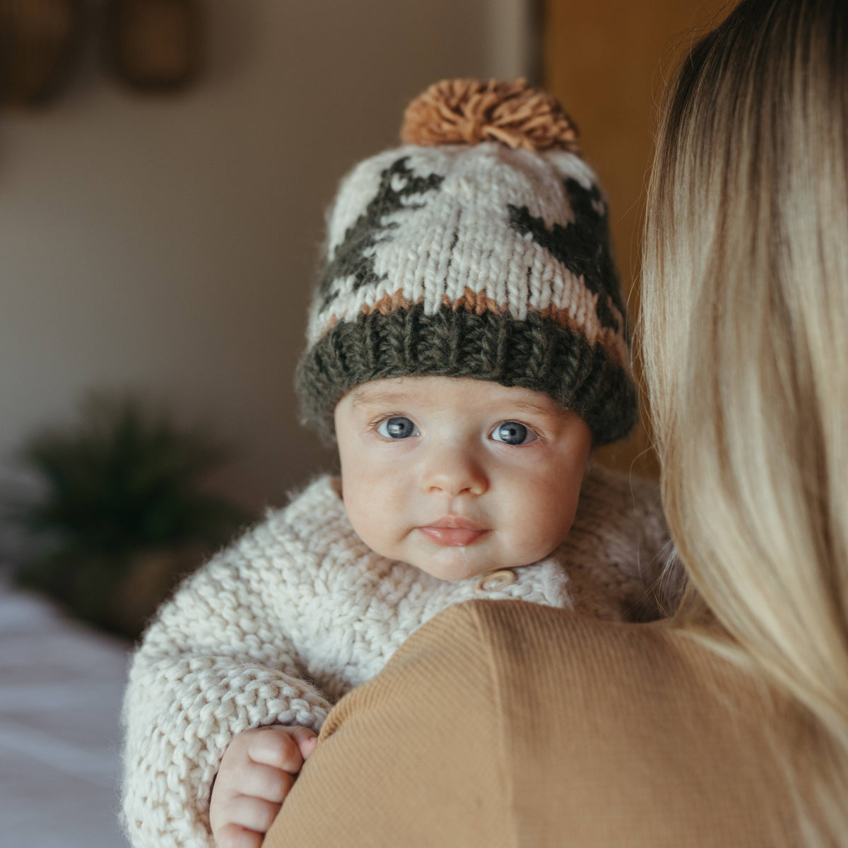 T-rex Loden Knit Beanie Hat: L (2-6 years)