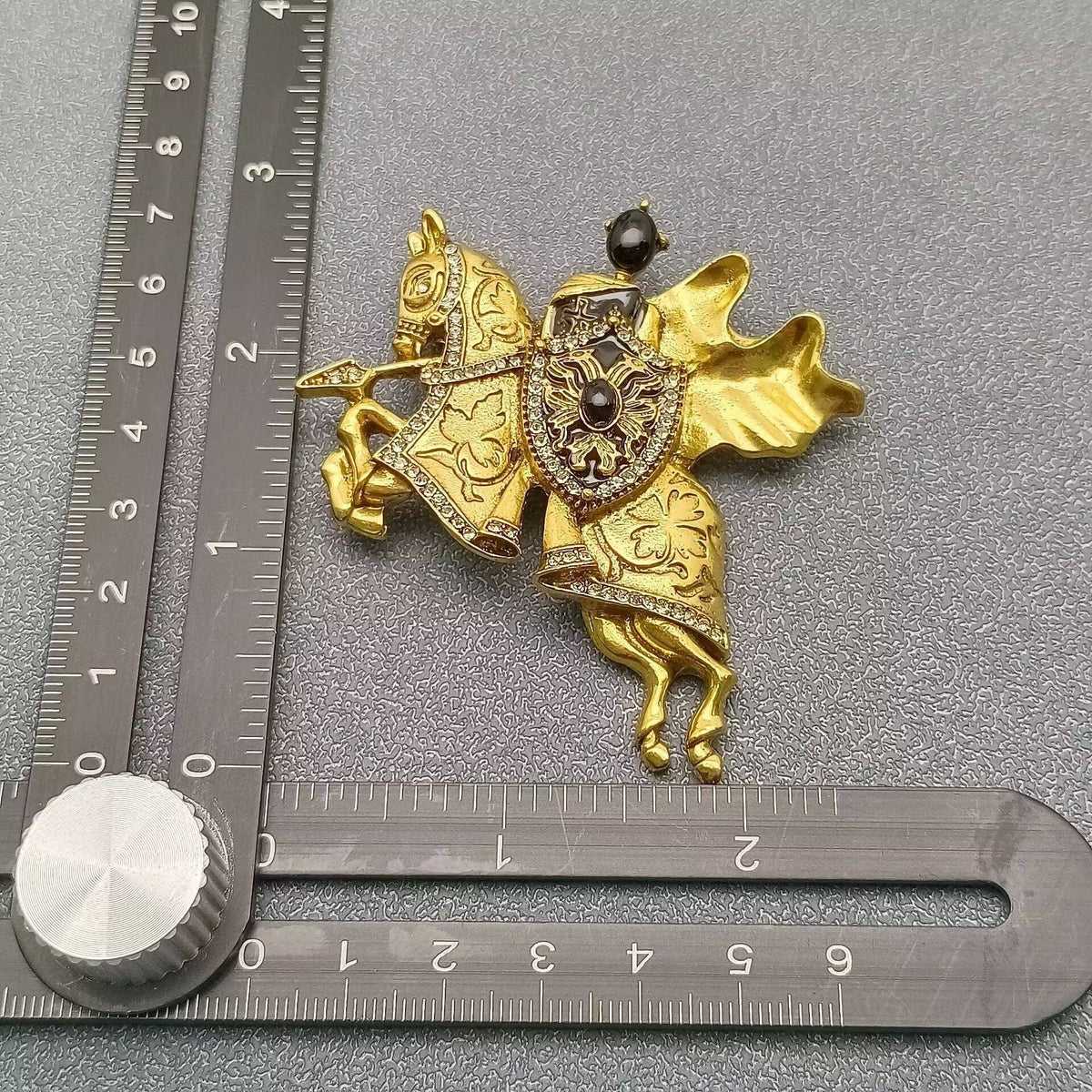 Golden Knight Brooch