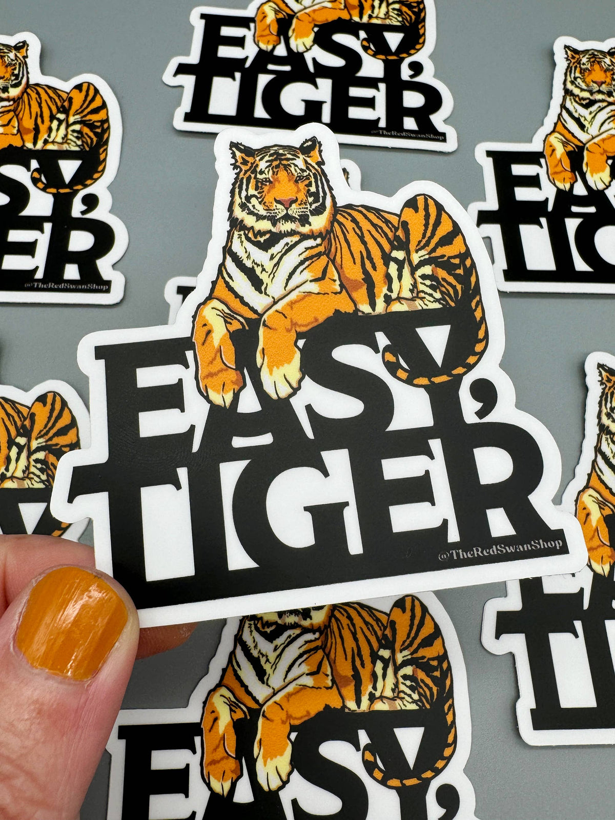 Easy Tiger Vinyl Decal Sticker
