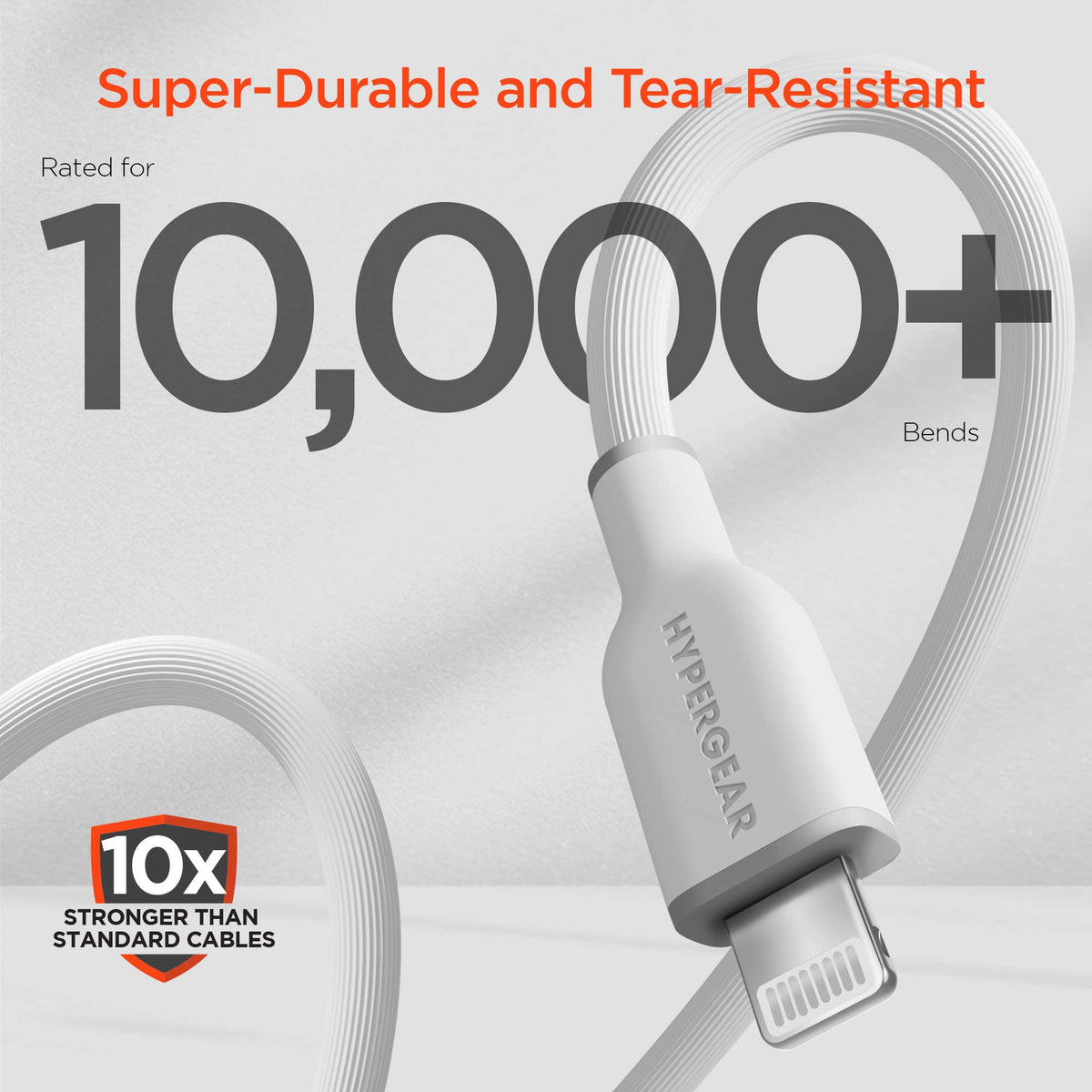 FlexiPro USB-C to Lightning Soft-Touch FastCharge Cable 10ft