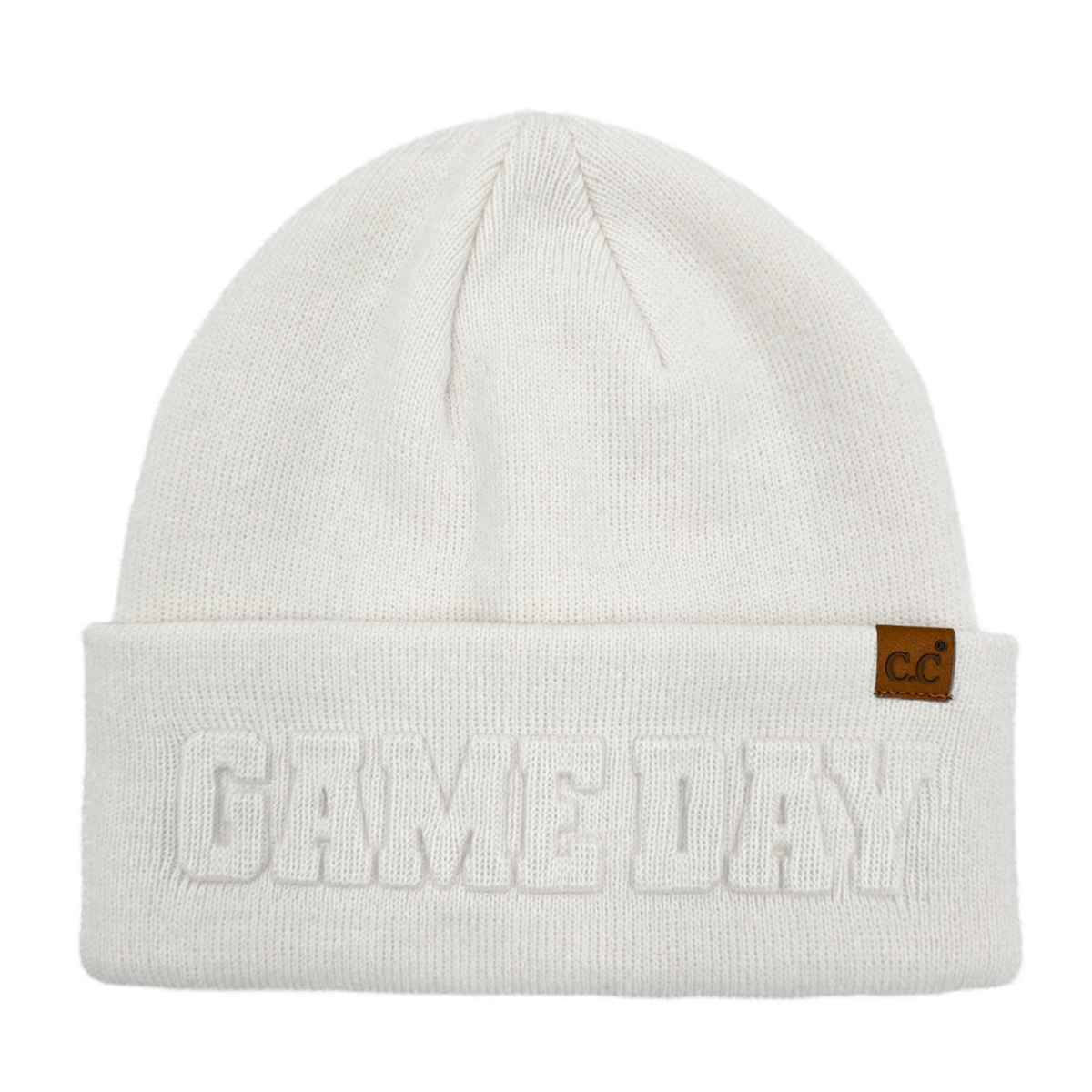 Gameday Embossed Cuff Beanie