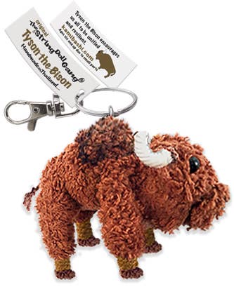 Tyson the Bison String Doll Keychain