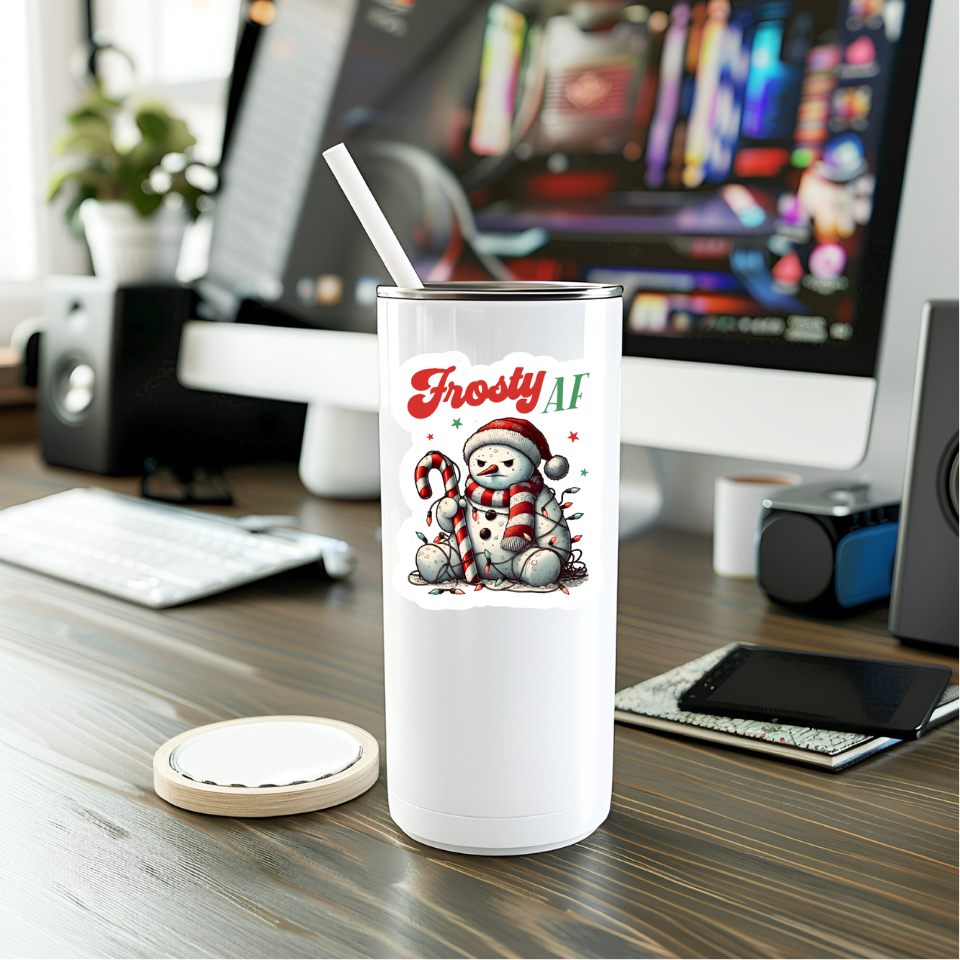 Funny Frosty AF Vinyl Sticker