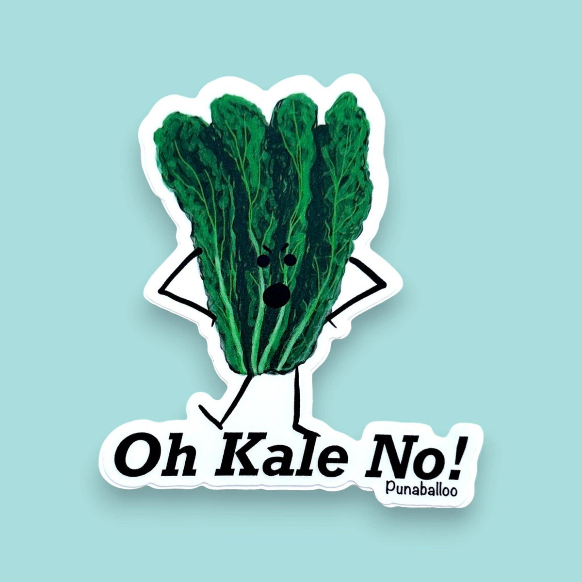 Oh Kale No! 3" Vinyl Kale Pun Sticker