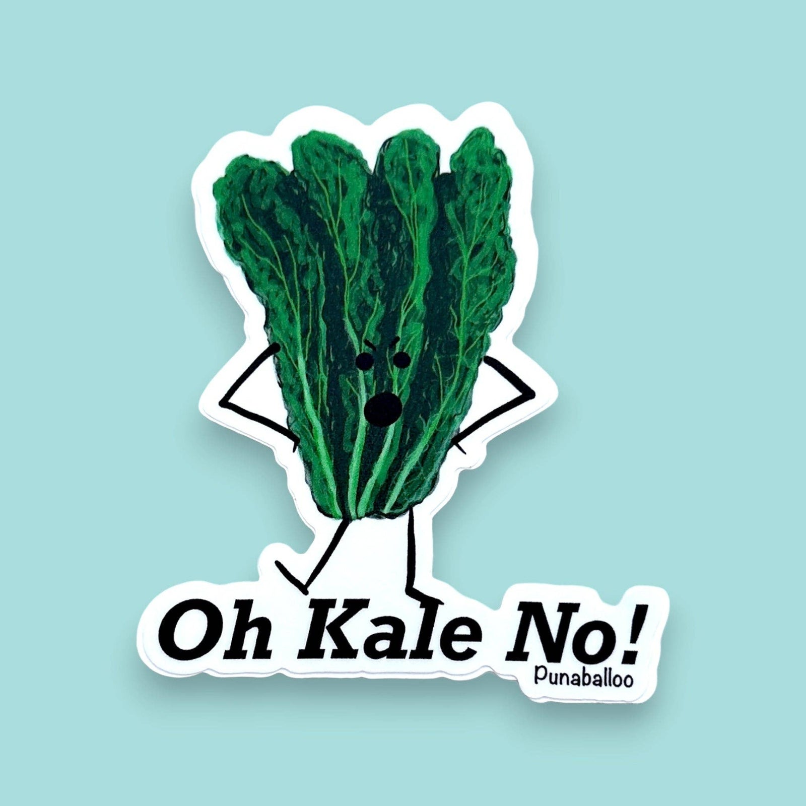 Oh Kale No! 3" Vinyl Kale Pun Sticker