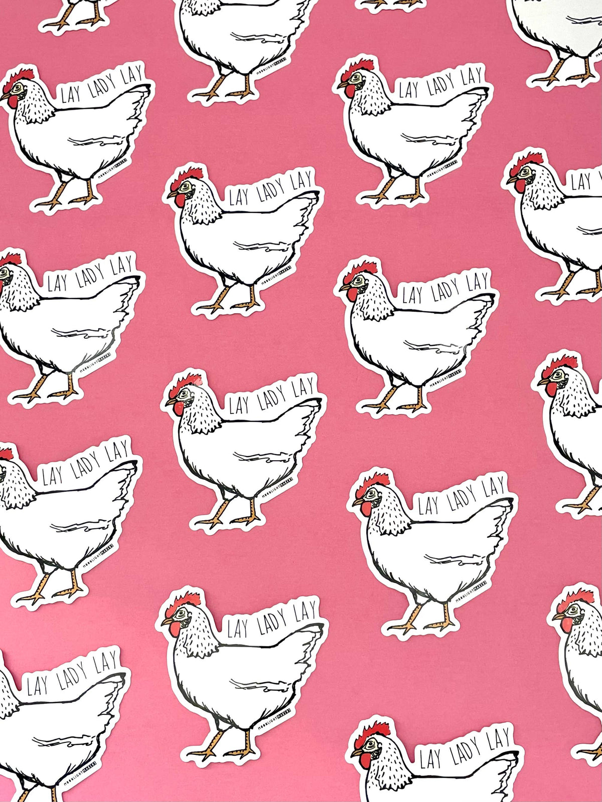 Lay Lady Lay - Die Cut Stickers -