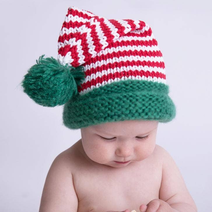Santa Candy Stripe Stocking Hat  S (0-6 Months)