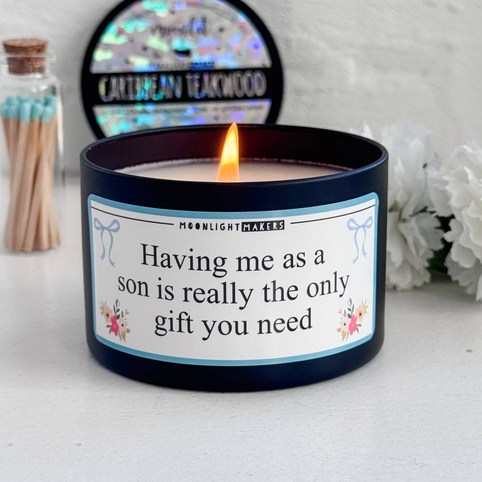 Having Me as a Son... - Funny Mom Candle - 8oz, 100% Soy