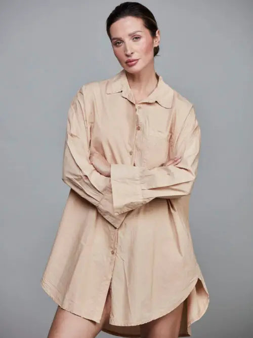 Boyfriend Oversized Cotton Shirt ONE SIZE