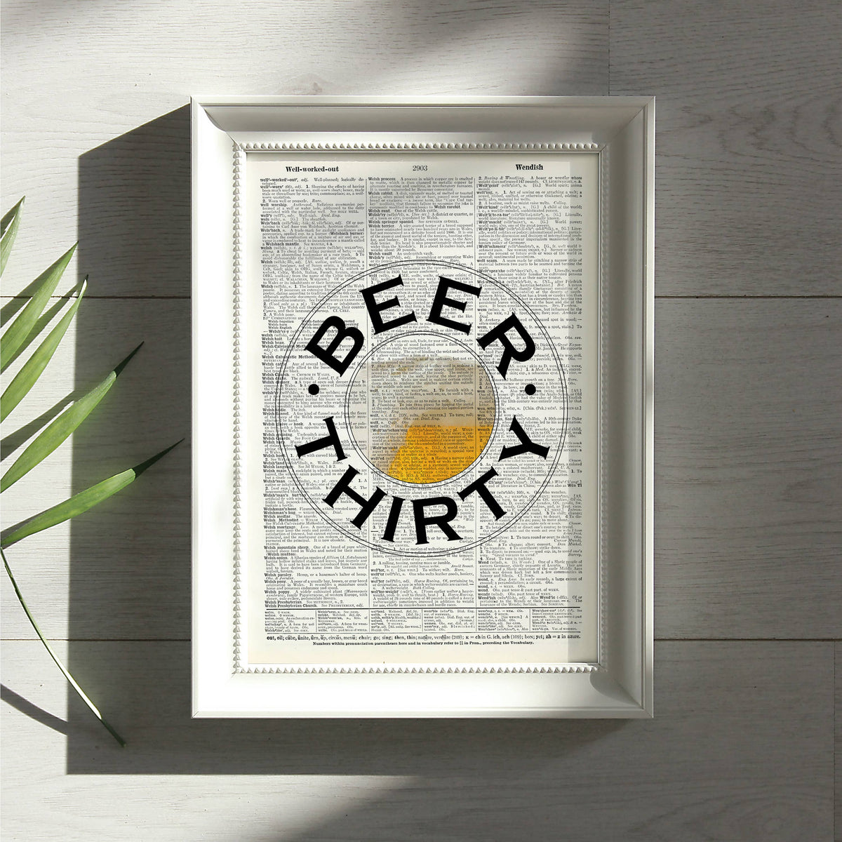 Art Print | Dictionary Page | Vintage | Beer Thirty
