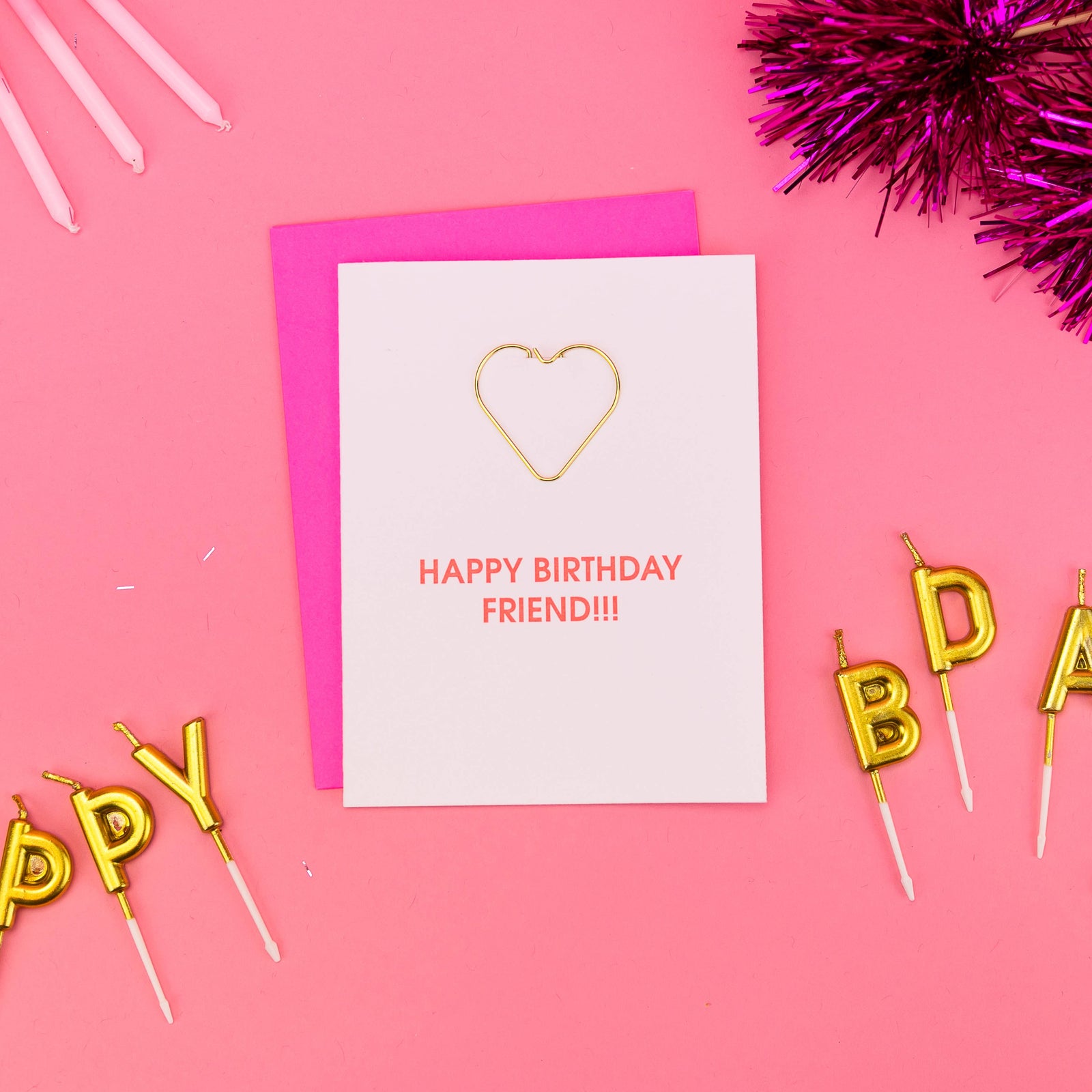 Happy Birthday Friend - Birthday Letterpress Card