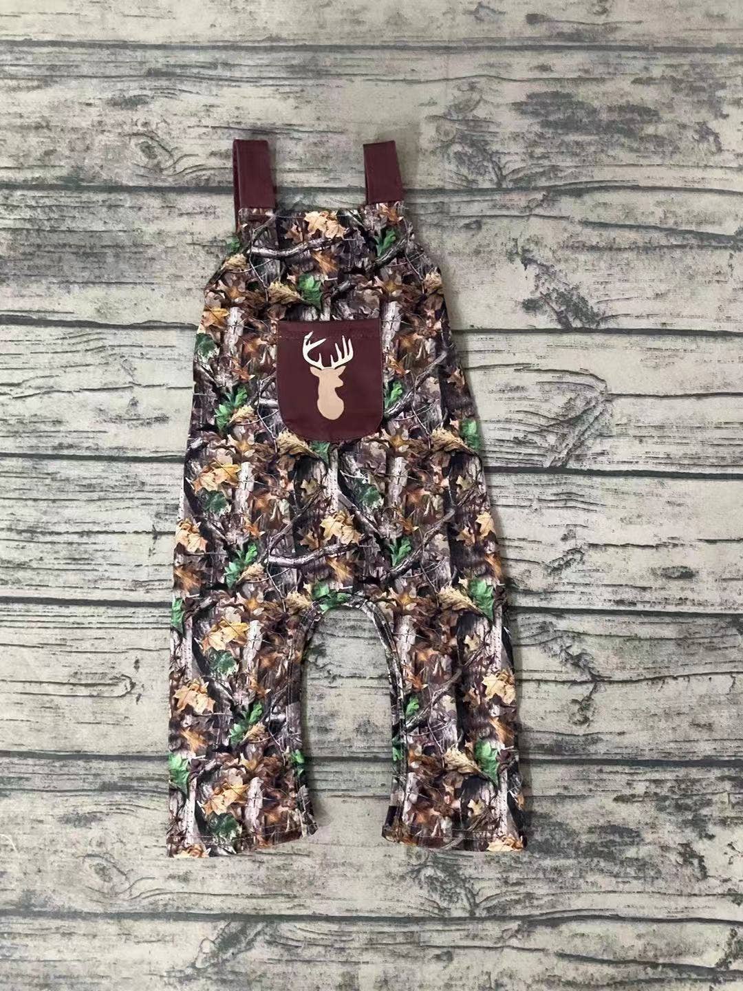baby boys camo deer jumpsuits overalls: 3-6M
