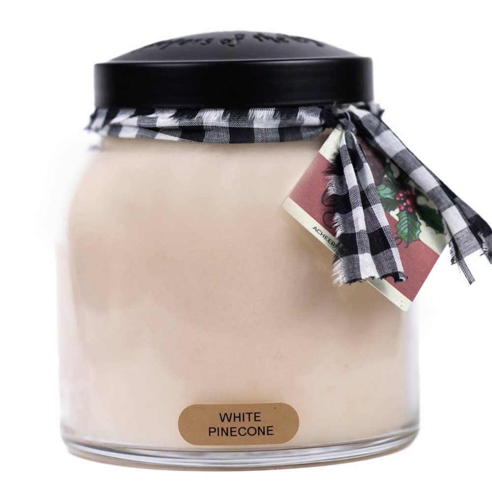 White Pinecone KOTL Papa Candle (34oz.) - White Pinecone