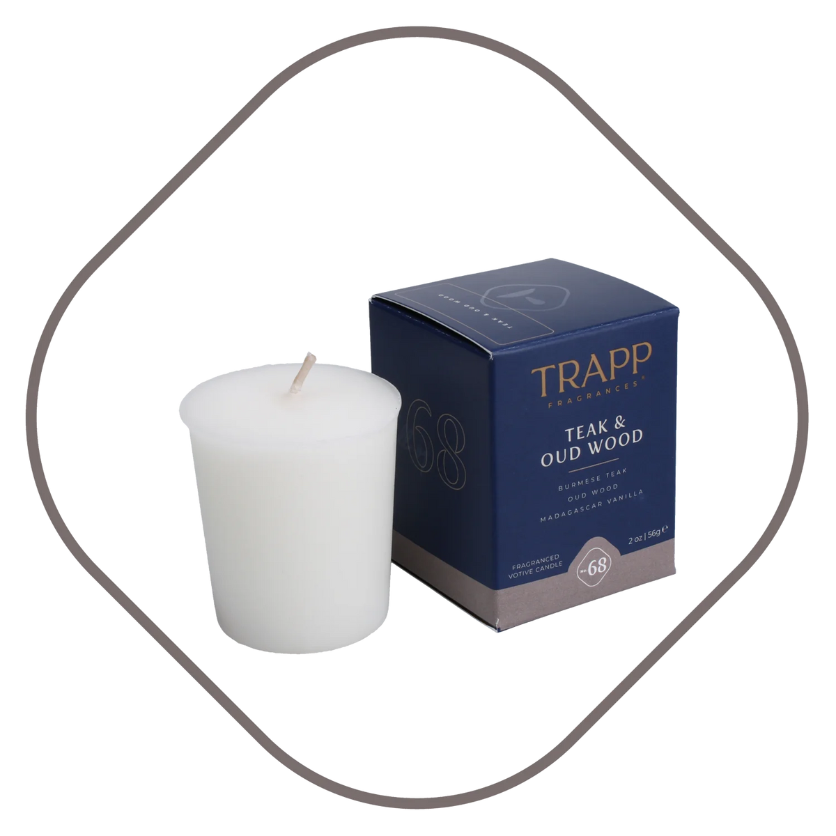 Teak &amp; Oud Wood Candle