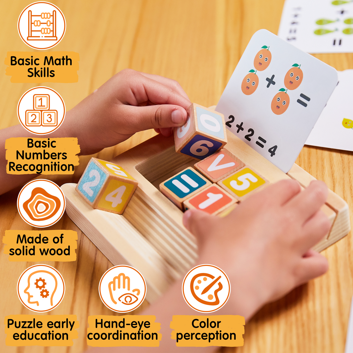 Montessori Toy for Kids - Number Blocks - Math Learning Toys